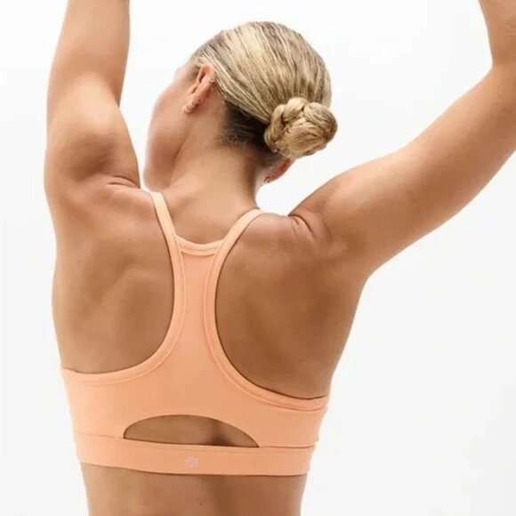 Athleta M Vital Sport Bra Papaya Medium Cup A-C - Picture 3 of 5